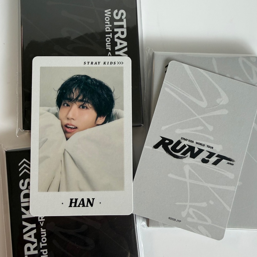 STRAY KIDS HAN JI SUNG Run It Japan World Tour Photo Card